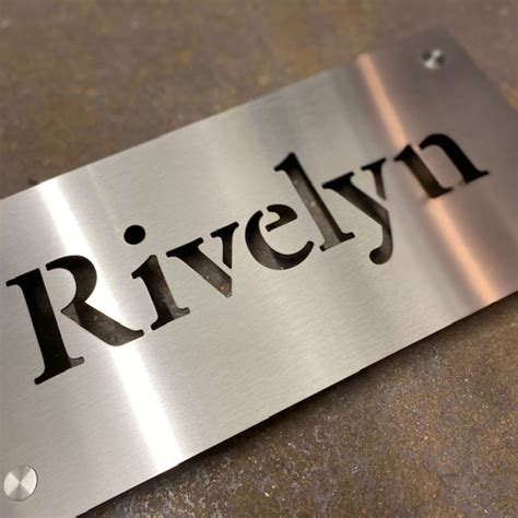 metal signs in house|metal house signs made to order.